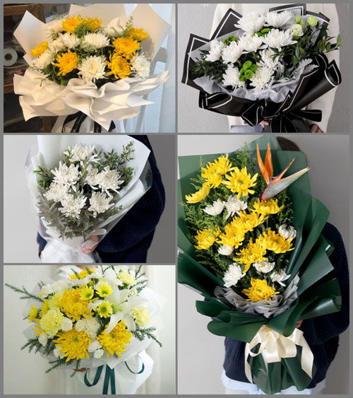 广东肇庆市怀集县坳仔镇璃玻村白事花束代送